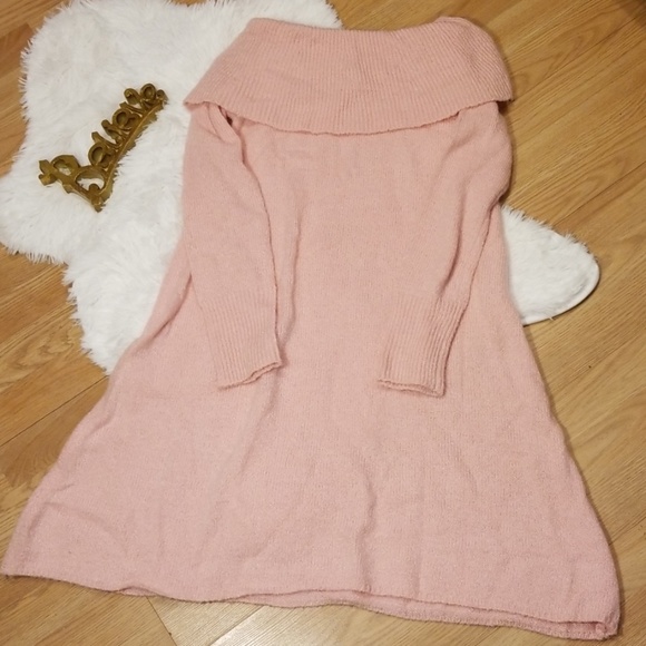 Sadie & Sage Dresses & Skirts - Sadie & Sage Long Pink Sweater Dress